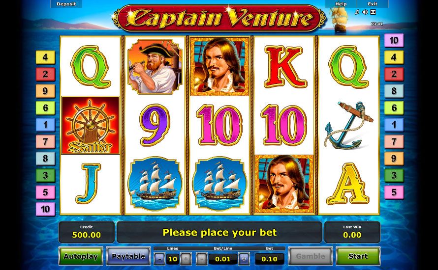 Captain Venture Slot screenshot